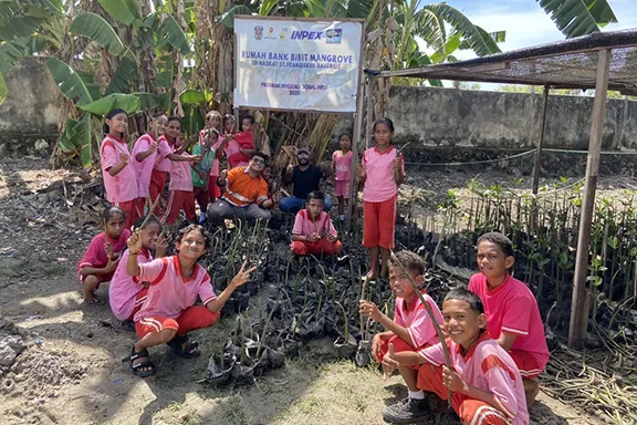Mangrove tree planting