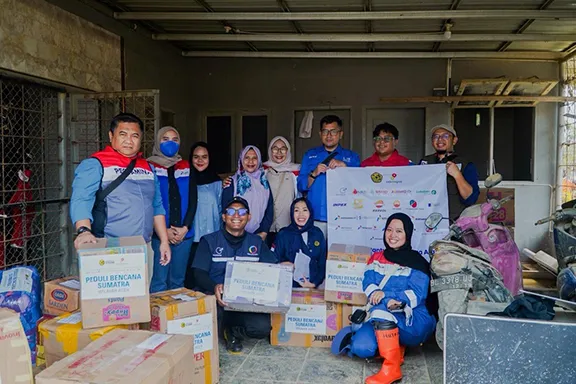 Disaster relief in Sumatra
