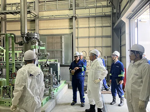 Plant visit at Kashiwazaki Hydrogen Park